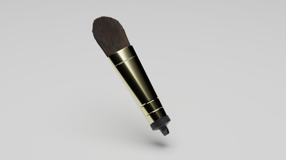 FlauntBrush foundation brush — product render.