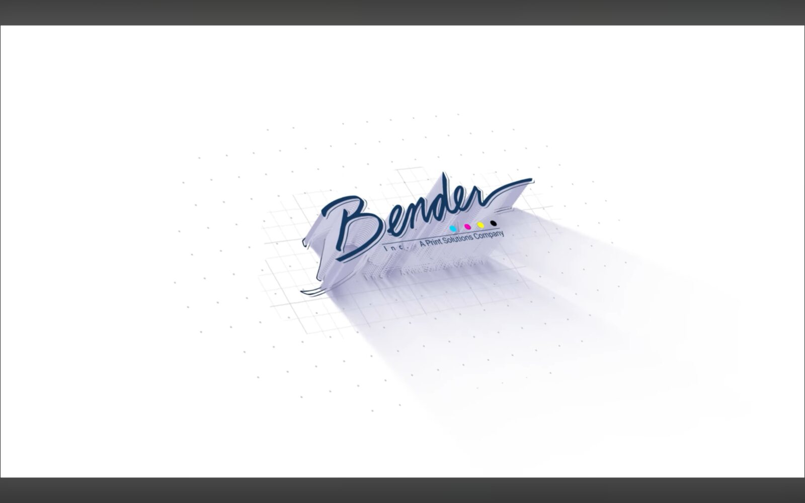 Bender brand title-card animation.