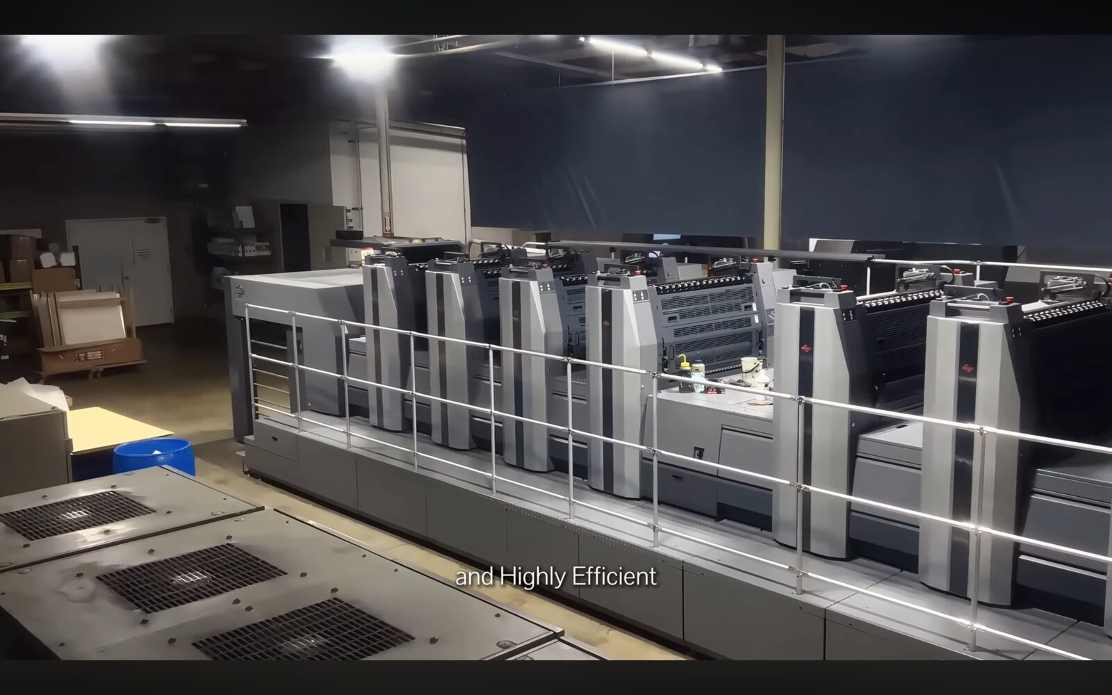 Framegrab — the press floor, shot on site.